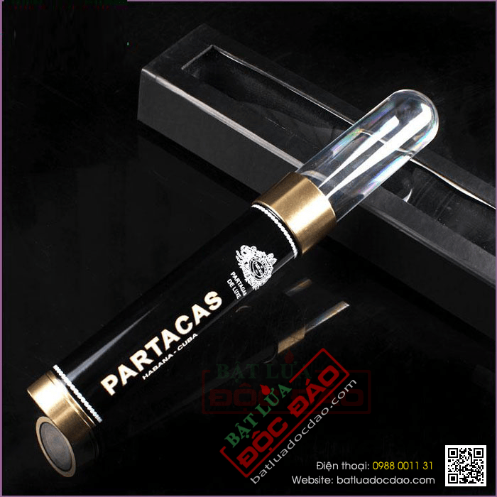 Ống đựng Cigar (xì gà) Cohiba chính hãng màu đen loại 1 điếu - Mã SP: P009D