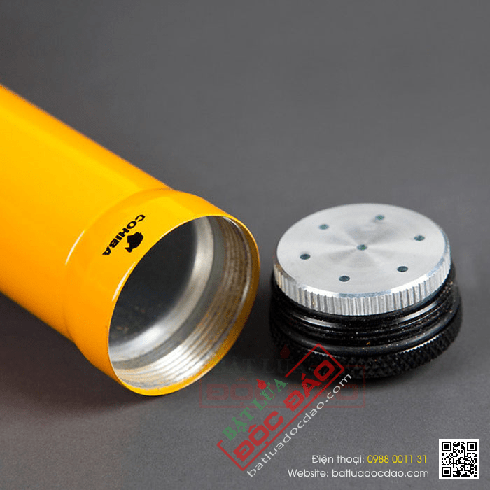 Ống đựng Cigar (xì gà) Cohiba chính hãng màu vàng - Mã SP: D013B