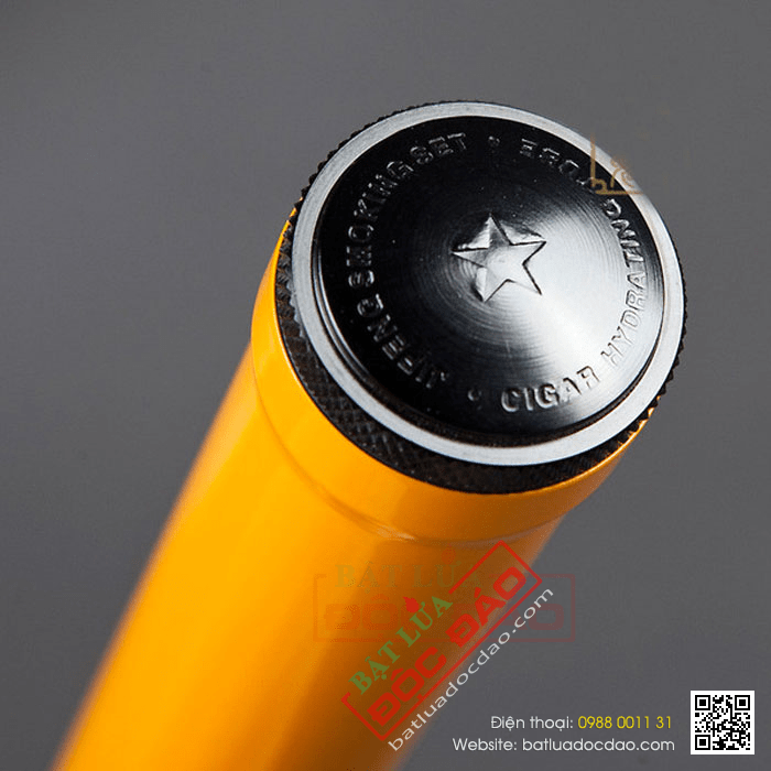 Ống đựng Cigar (xì gà) Cohiba chính hãng màu vàng - Mã SP: D013B