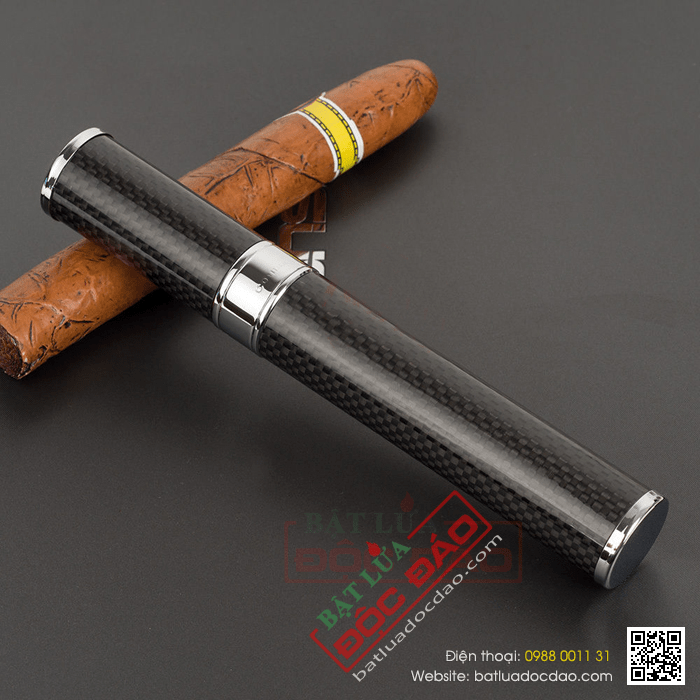 Ống đựng Cigar (xì gà) Cohiba màu đen chính hãng - Mã SP: D002