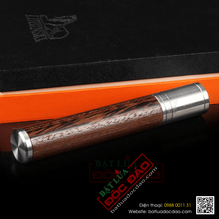 Ống đựng Cigar (xì gà) Lubinski chính hãng gỗ bọc kim loại - Mã SP: D012A