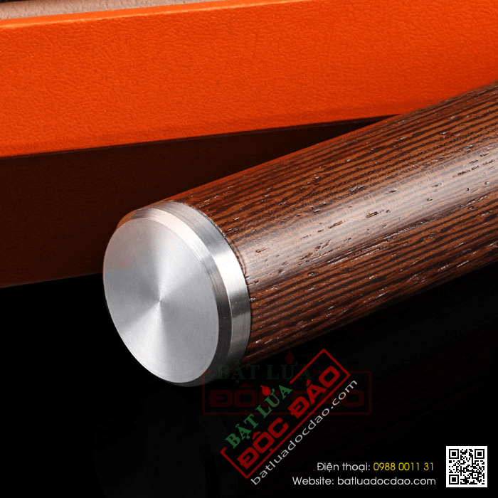 Ống đựng Cigar (xì gà) Lubinski chính hãng gỗ bọc kim loại - Mã SP: D012A