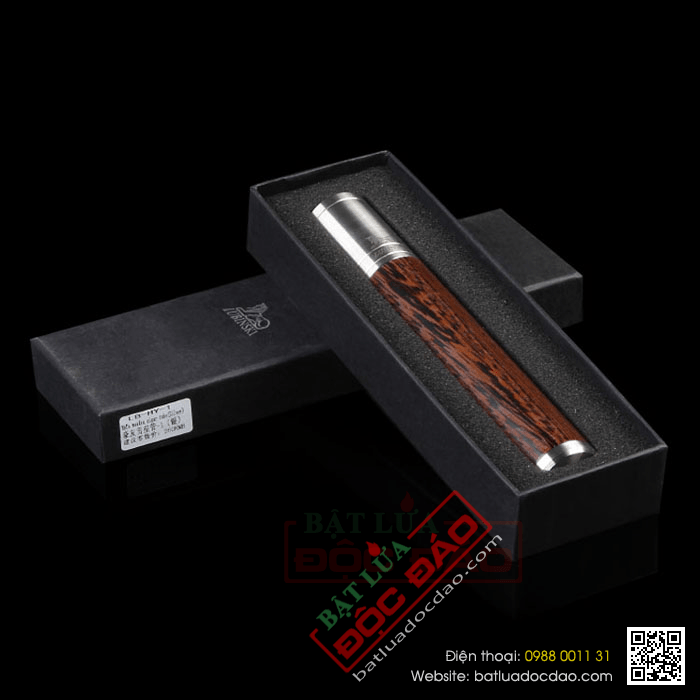 Ống đựng Cigar (xì gà) Lubinski chính hãng gỗ bọc kim loại - Mã SP: D012A