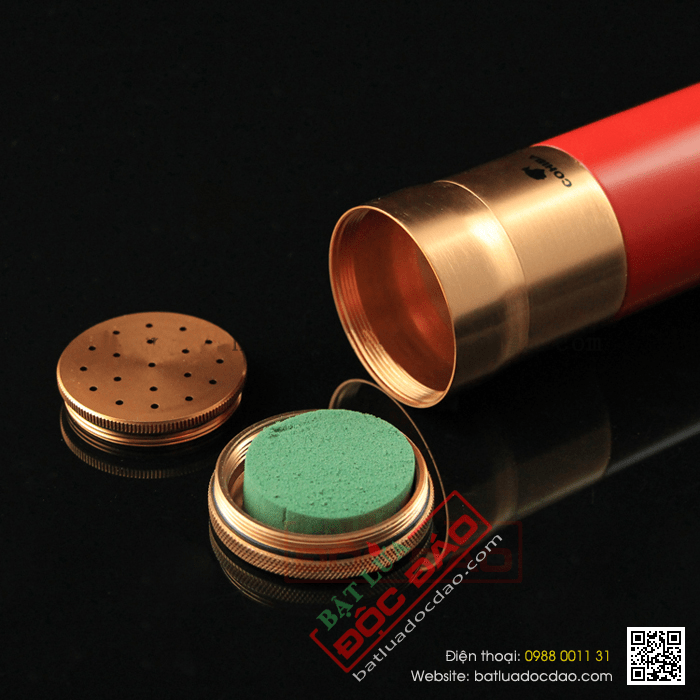 Ống đựng Cigar (xì gà) Cohiba chính hãng màu đỏ - Mã SP: D010