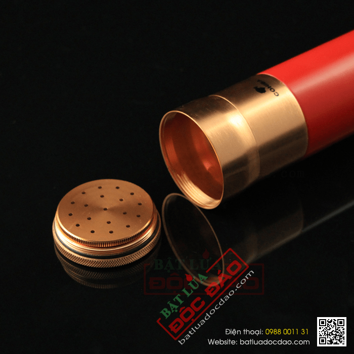 Ống đựng Cigar (xì gà) Cohiba chính hãng màu đỏ - Mã SP: D010