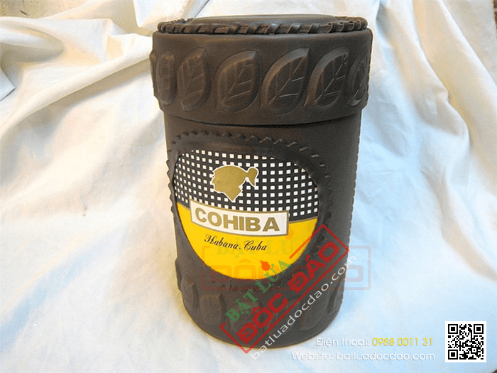 Ống đựng Cigar (xì gà) Cohiba chính hãng màu nâu - Mã SP: D011