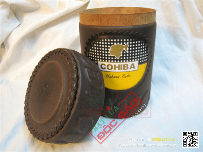 Ống đựng Cigar (xì gà) Cohiba chính hãng màu nâu - Mã SP: D011