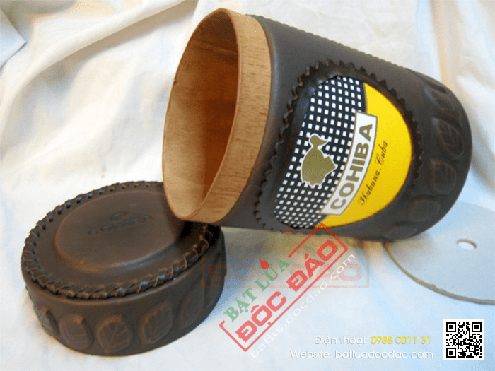 Ống đựng Cigar (xì gà) Cohiba chính hãng màu nâu - Mã SP: D011