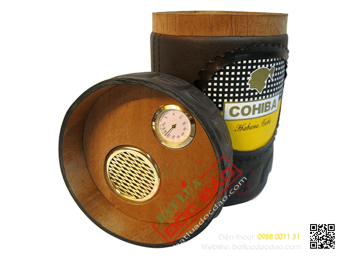Ống đựng Cigar (xì gà) Cohiba chính hãng màu nâu - Mã SP: D011