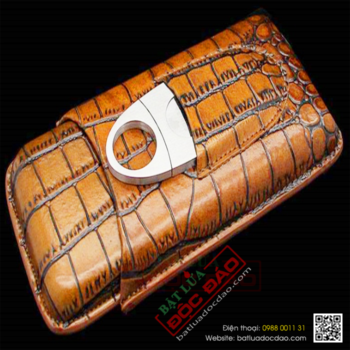 Set bao da Cigar (xì gà), dao cắt Cigar Cohiba chính hãng - Mã SP: P307E
