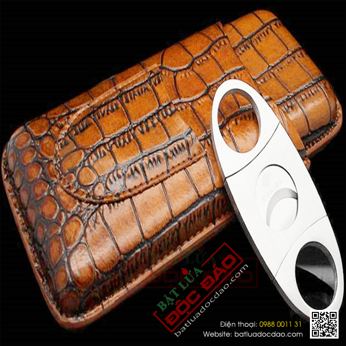 Set bao da Cigar (xì gà), dao cắt Cigar Cohiba chính hãng - Mã SP: P307E