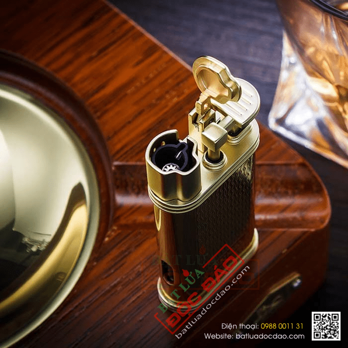 Set gạt tàn xì gà, bật lửa khò hút xì gà chính hãng Lubinski - Mã SP: LBG27