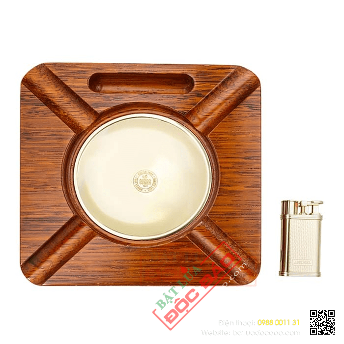 Set gạt tàn xì gà, bật lửa khò hút xì gà chính hãng Lubinski - Mã SP: LBG27