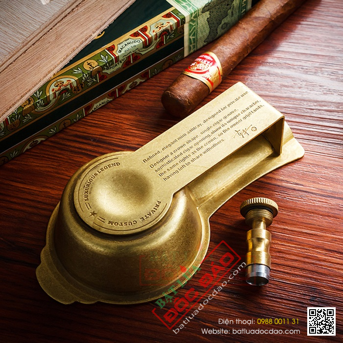 Set gạt tàn xì gà, đục xì gà chính hãng Lubinski - Mã SP: LBG068