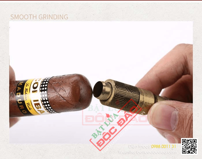 Thiết bị đục xì gà (cigar) Lubinski màu đồng cao cấp - Mã SP: BLC04