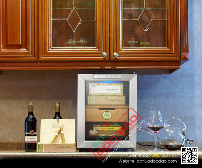 Tủ bảo quản Cigar (xì gà) cắm điện 2 tầng cao cấp - Mã SP: H828