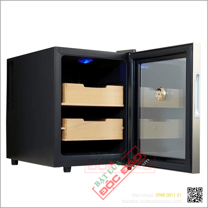 Tủ bảo quản Cigar (xì gà) cắm điện 2 tầng cao cấp - Mã SP: H828