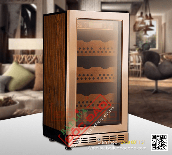 Tủ bảo quản xì gà cắm điện Lubinski 3 tầng - Mã SP: RA677