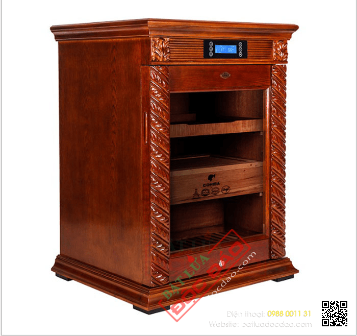 Tủ bảo quản giữ ẩm xì gà cắm điện 3 tầng Cohiba - Mã SP: CH98