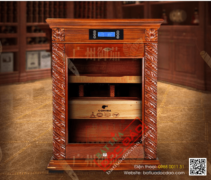 Tủ bảo quản giữ ẩm xì gà cắm điện 3 tầng Cohiba - Mã SP: CH98