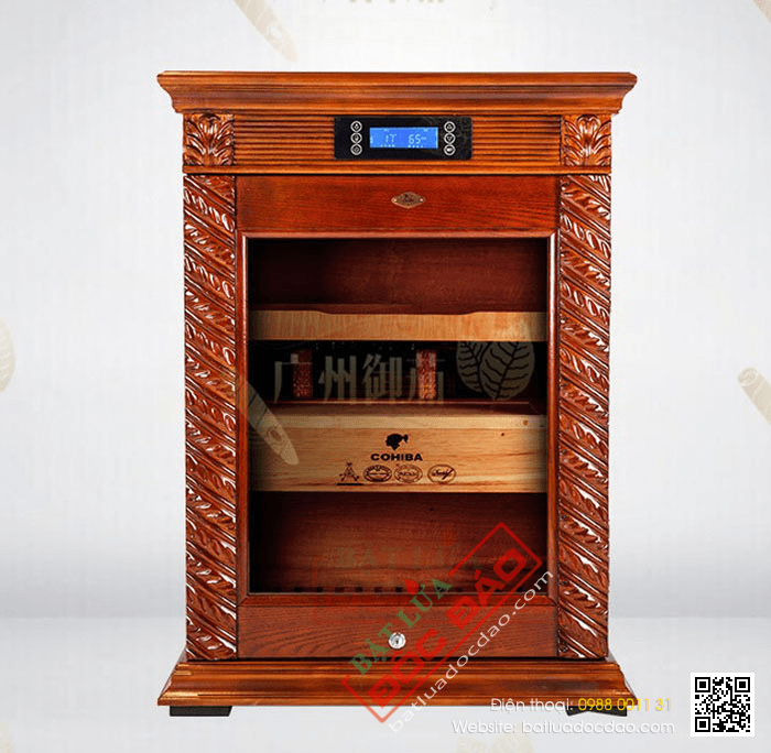 Tủ bảo quản giữ ẩm xì gà cắm điện 3 tầng Cohiba - Mã SP: CH98