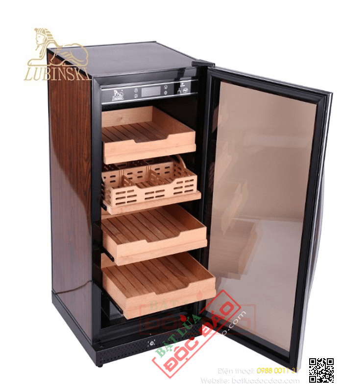 Tủ bảo quản Cigar (xì gà) cắm điện 4 tầng cao cấp - Mã SP: RA666