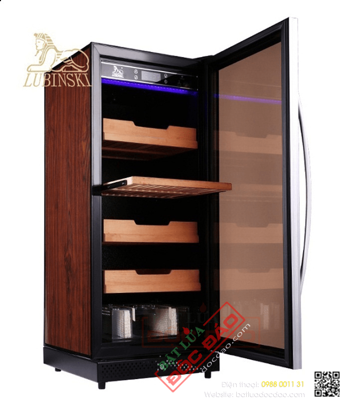 Tủ bảo quản Cigar (xì gà) cắm điện 4 tầng cao cấp - Mã SP: RA666