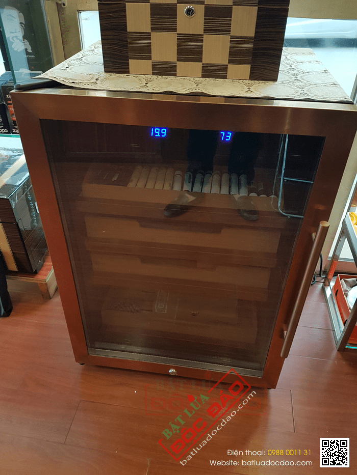 Tủ bảo quản Cigar (xì gà) cắm điện 4 tầng cao cấp - Mã SP: RA999
