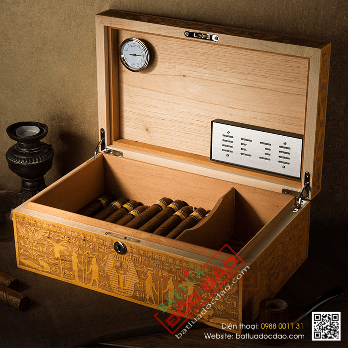Tủ bảo quản giữ ẩm xì gà (cigar) mini Lubinski - Mã SP: RA24