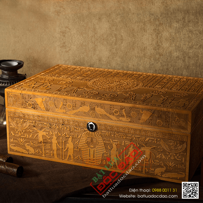 Tủ bảo quản giữ ẩm xì gà (cigar) mini Lubinski - Mã SP: RA24