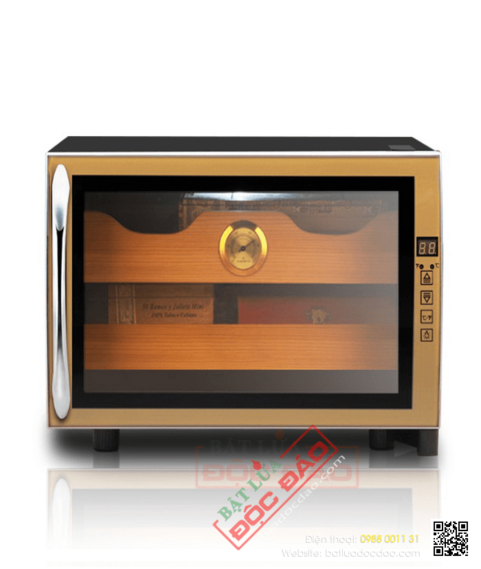 Tủ bảo quản Cigar (xì gà) cắm điện 2 tầng cao cấp - Mã SP: H727
