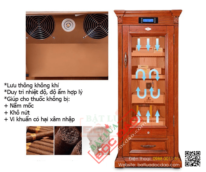 Tủ điện xì gà (cigar) chính hãng Cohiba - Mã SP: CH16