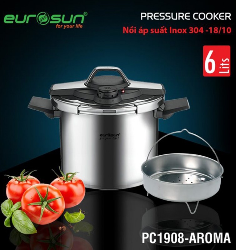 Ảnh của Nồi áp suất đáy từ Inox 304 cao cấp Eurosun PC1908-Aroma