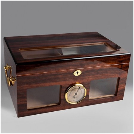 Ảnh của Hộp bảo quản tạo ẩm Cohiba chất liệu gỗ tuyết tùng cao cấp - Mã SP: H532A