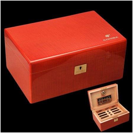 Ảnh của Hộp đựng giữ ẩm Cohiba chính hãng chẩt liệu gỗ tuyết tùng - Mã SP: H683