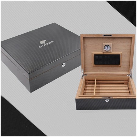 Ảnh của Hộp đựng tạo ẩm Cohiba chất liệu gỗ tuyết tùng cao cấp - Mã SP: H711