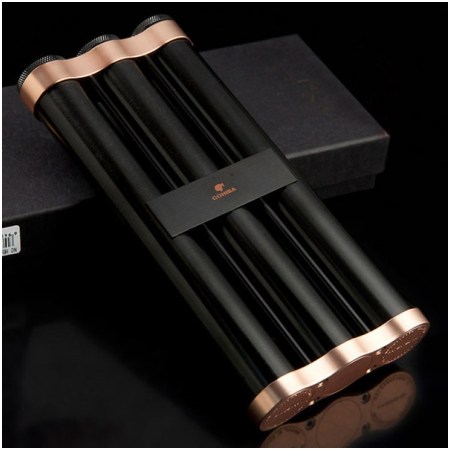 Ảnh của Ống đựng Cohiba chính hãng màu đen loại 3 điếu - Mã SP: D007