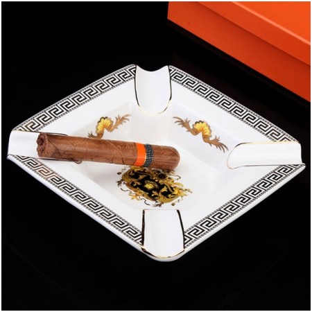 Ảnh của Gạt tàn Cohiba chính hãng màu trắng viền đen  - Mã SP: YU004