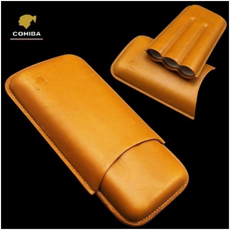 Ảnh của Bao da cao cấp Cohiba chính hãng loại 3 điếu - Mã SP: 1306L