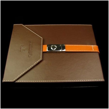 Ảnh của Hộp đựng Cohiba chất liệu da màu nâu chính hãng - Mã SP: H512