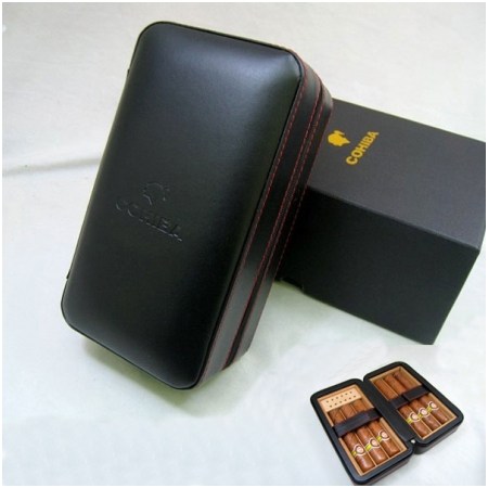 Ảnh của Hộp đựng Cohiba loại 6 điếu màu đen chính hãng - Mã SP: 021