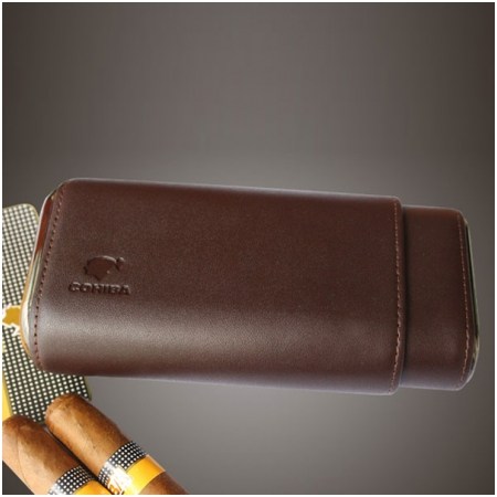 Ảnh của Bao da Cohiba loại 3 điếu màu nâu chính hãng - Mã SP: P303