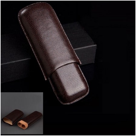 Ảnh của Bao da Cohiba chất liệu da loại 2 điếu chính hãng - Mã SP: 5200L