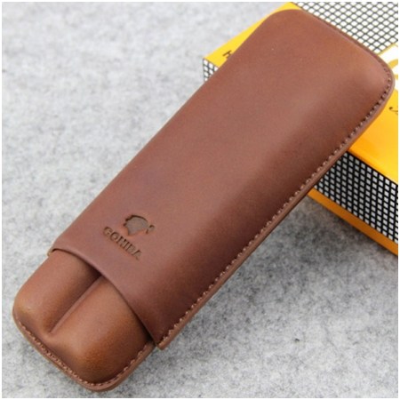 Ảnh của Bao da Cohiba loại 2 điếu màu nâu chính hãng - Mã SP: 1202L