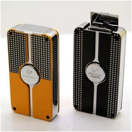 Ảnh của Bật lửa khò Cohiba chính hãng loại 3 tia lửa siêu mạnh có thiết bị đục lỗ  - Mã SP: COB58