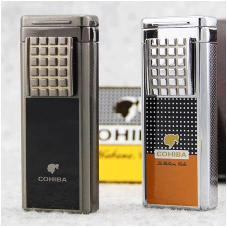 Ảnh của Bật lửa Cohiba chính hãng loại 2 tia lửa có thiết bị đục - Mã SP: BLH629