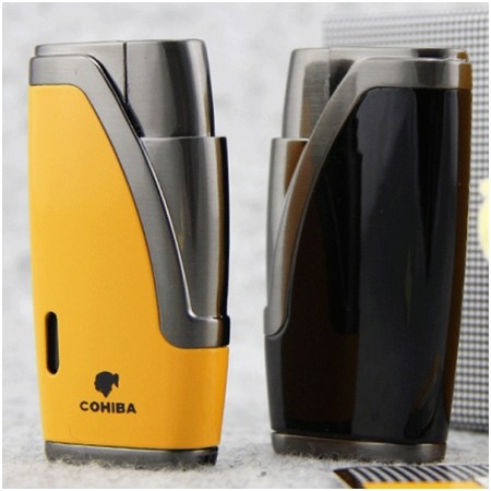 Ảnh của Bật lửa Cohiba chính hãng loại 2 tia lửa có thiết bị đục  - Mã SP: BLH015