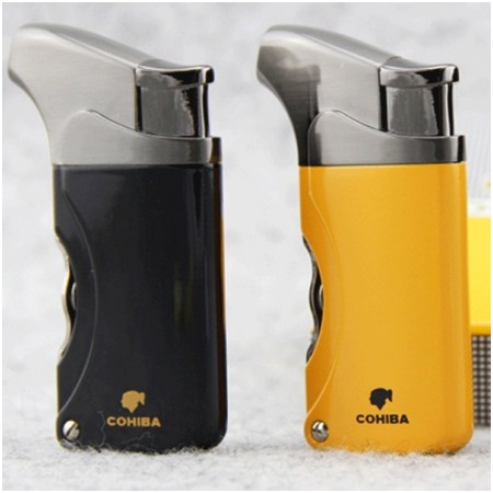 Ảnh của  Bật lửa Cohiba loại 1 tia lửa có 2 thiết bị đục lỗ - Mã SP: BLH006